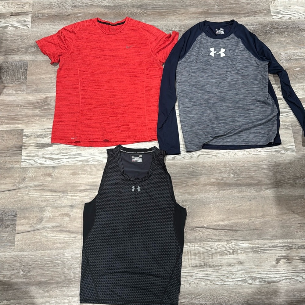 Lot of men’s workout tops